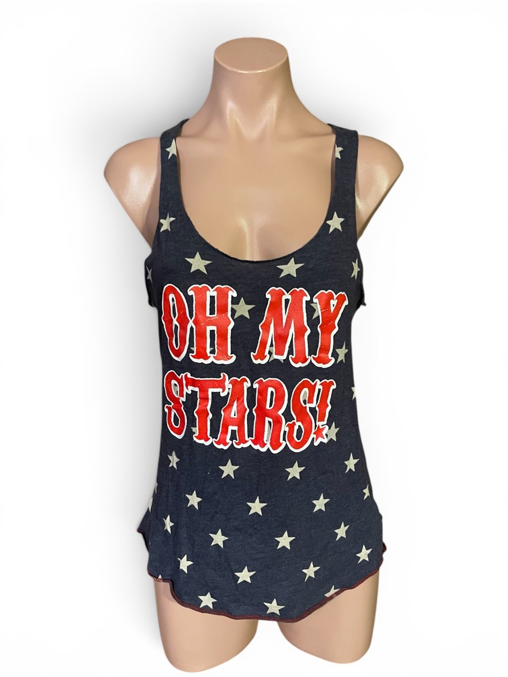 ATX Mafia Shirt Womens Medium M Oh My Stars Tank Top Patriotic 4th of July